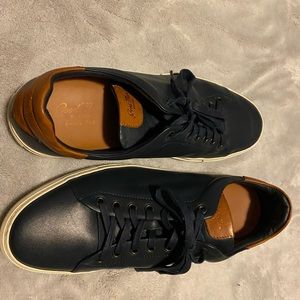 Good Man Brand Italian Blue Leather Sneakers